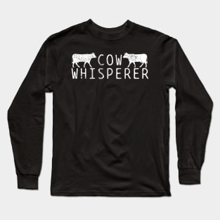 Farmer Cow Whisperer Vintage Long Sleeve T-Shirt